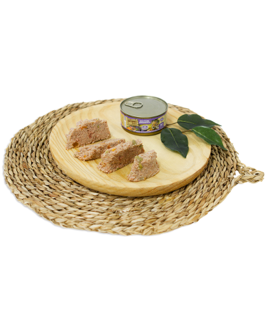 NATURAL GREATNESS (CAT) - CODORNIZ CON RIÑONES DE CERDO, ZANAHORIAS, JUDÍAS Y TOMILLO 170 G