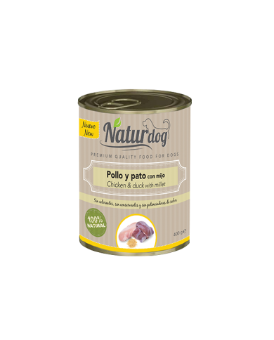 NATURDOG - PREMIUM POLLO Y PATO CON MIJO (LIGHT)