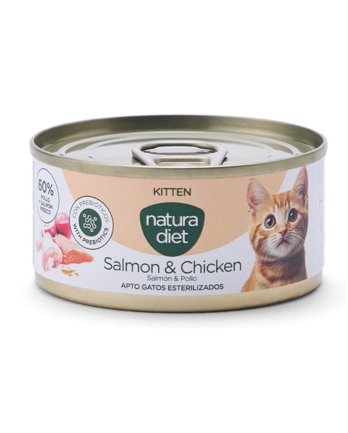 NATURA DIET - Cat Paté Kitten Salmon & Chicken (85 g)