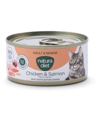 NATURA DIET - Cat Paté Adult/Senior Chicken & Salmon (85 g)