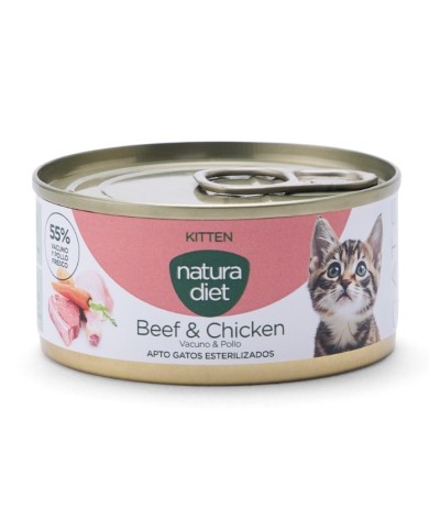 NATURA DIET - Cat Paté Kitten Beef & Chicken (85 g)