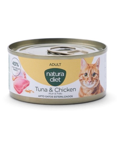NATURA DIET - Cat Paté Adult Tuna & Chicken (85 g)