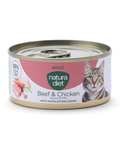 NATURA DIET - Cat Paté Adult Beef & Chicken (85 g)