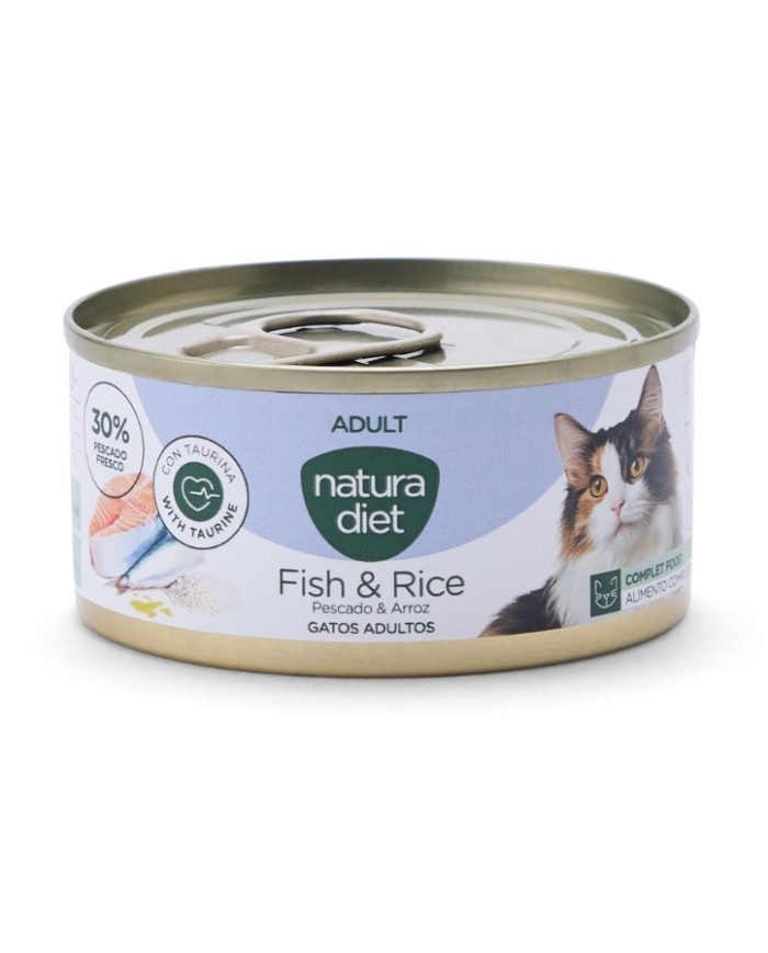 NATURA DIET - Cat Paté Adult Fish & Rice (85 g)