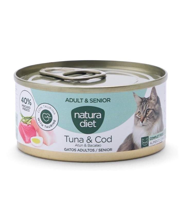 NATURA DIET - Cat Paté Adult/Senior Tuna & Cod (85 g)