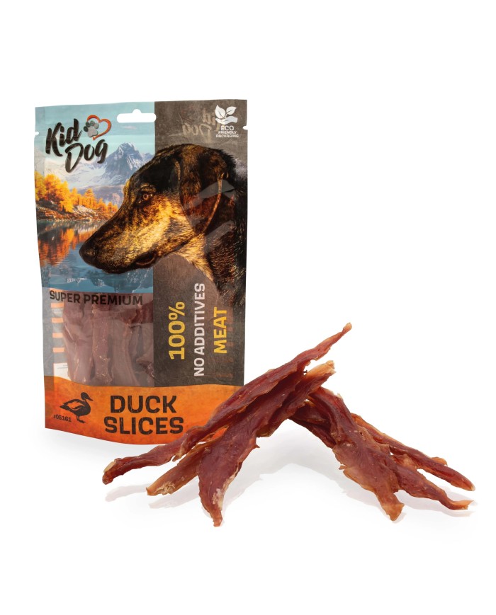 KIDDOG - SUPER PREMIUM Pechuga de Pato sin aditivos (80 G)