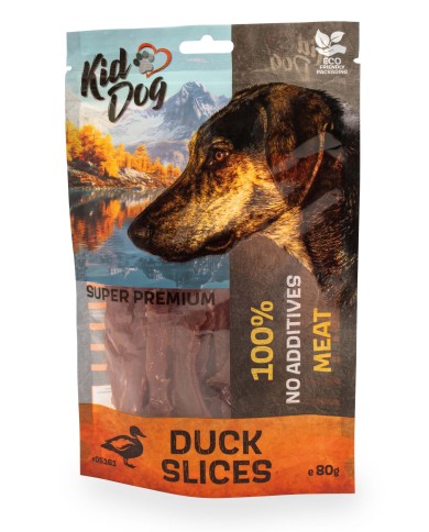 KIDDOG - SUPER PREMIUM Pechuga de Pato sin aditivos (80 G)