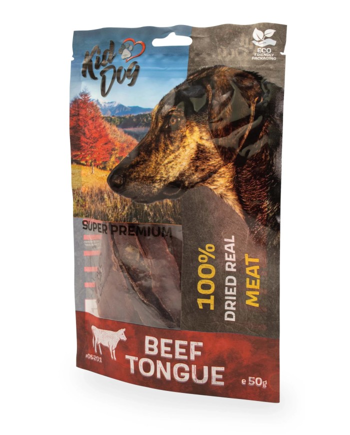 KIDDOG - SUPER PREMIUM 100% Lengua de Ternera (50 G)