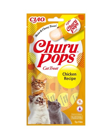 CHURU POPS -  palitos de pollo para gatos en tubos