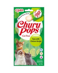 CHURU POPS -  palitos de atún con pollo para gatos en tubos