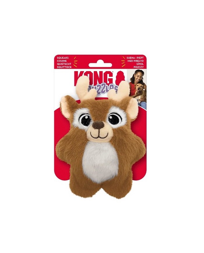 KONG - Holiday Snuzzles Reindeer S | Juguete Navideño para perros