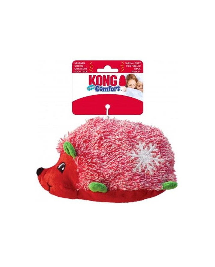 KONG - Holiday Comfort Hedgehug M | Juguete Navideño para perros